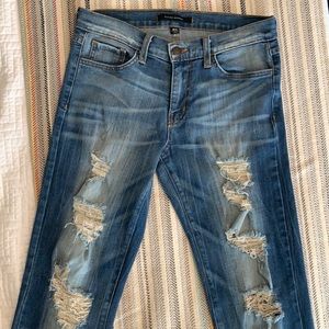 Flying Monkey straight leg distressed jeans